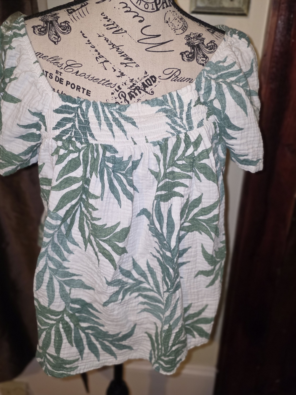 Joyspun Off-Shoulder Sleep Top Small- Medium